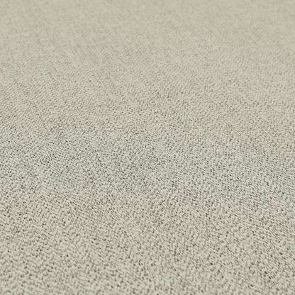 Simbai Plain Woven Jacquard Textured Chenille Furnishing Fabric In White Colour - Roman Blinds