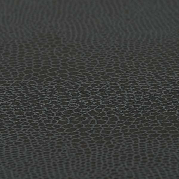 Snake Pattern Faux Suede Fabric In Charcoal Grey Colour - Roman Blinds