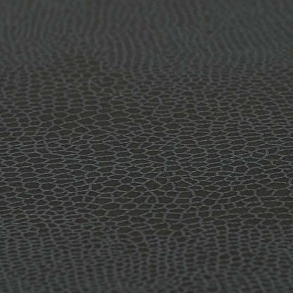 Snake Pattern Faux Suede Fabric In Charcoal Grey Colour - Roman Blinds