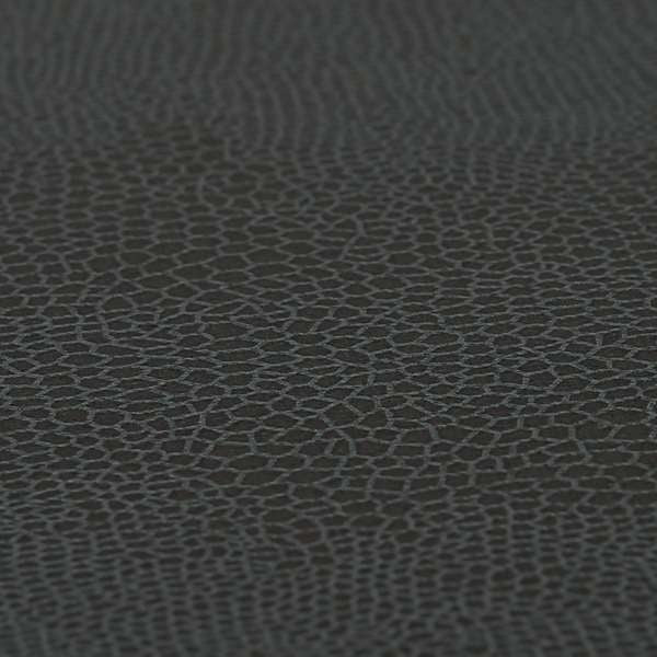 Snake Pattern Faux Suede Fabric In Charcoal Grey Colour - Handmade Cushions