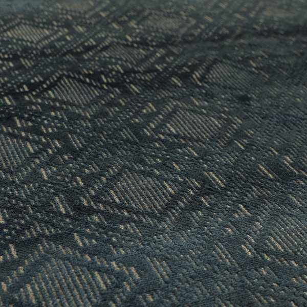 Sorata Velvet Textured Heavyweight Pattern Blue Colour Velvet Upholstery Furnishing Fabric - Roman Blinds