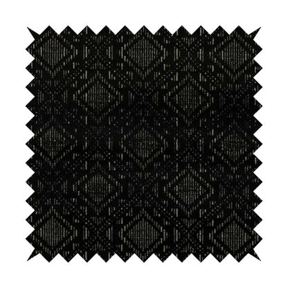 Sorata Velvet Textured Heavyweight Pattern Black Colour Velvet Upholstery Furnishing Fabric