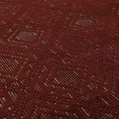 Sorata Velvet Textured Heavyweight Pattern Red Burgundy Colour Velvet Upholstery Furnishing Fabric - Roman Blinds