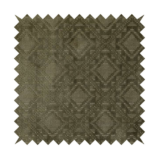 Sorata Velvet Textured Heavyweight Pattern Army Green Colour Velvet Upholstery Furnishing Fabric