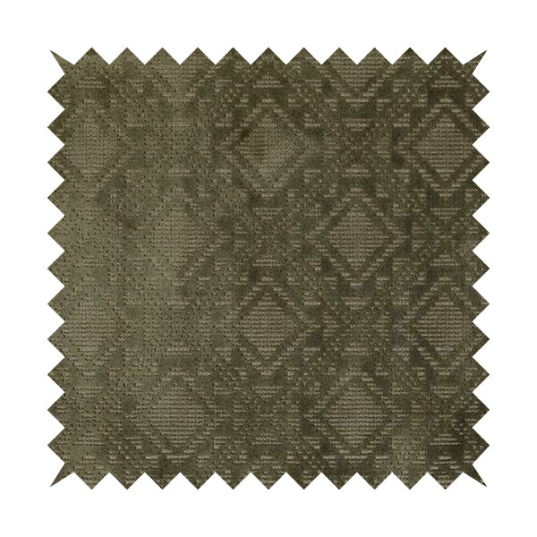 Sorata Velvet Textured Heavyweight Pattern Army Green Colour Velvet Upholstery Furnishing Fabric - Handmade Cushions