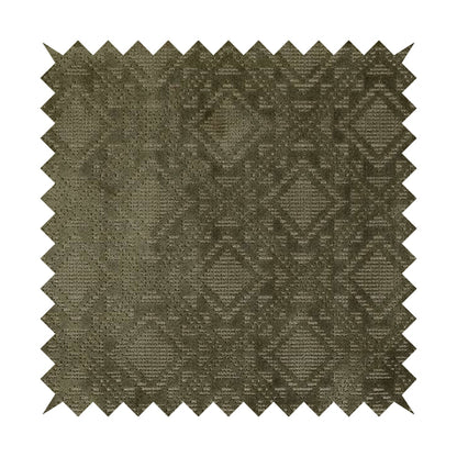 Sorata Velvet Textured Heavyweight Pattern Army Green Colour Velvet Upholstery Furnishing Fabric - Made To Measure Curtains