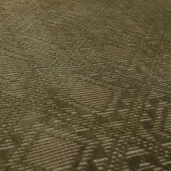 Sorata Velvet Textured Heavyweight Pattern Army Green Colour Velvet Upholstery Furnishing Fabric - Roman Blinds