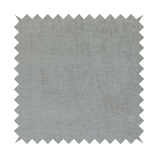 Sorento Luxurious Soft Low Pile Chenille Fabric Silver Colour Upholstery Fabrics - Handmade Cushions