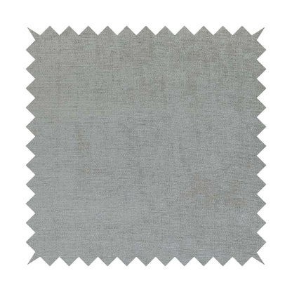 Sorento Luxurious Soft Low Pile Chenille Fabric Silver Colour Upholstery Fabrics - Handmade Cushions