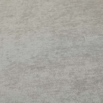 Sorento Luxurious Soft Low Pile Chenille Fabric Silver Colour Upholstery Fabrics - Handmade Cushions