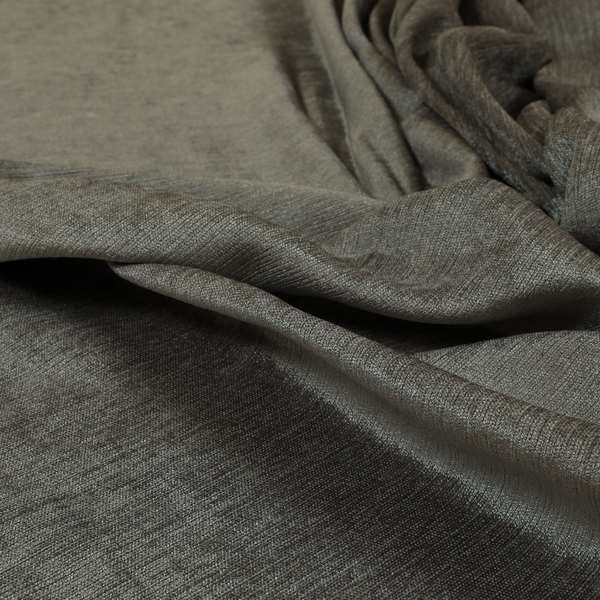 Sorento Luxurious Soft Low Pile Chenille Fabric Grey Colour Upholstery Fabrics - Roman Blinds