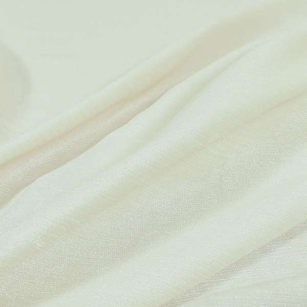 Sorento Luxurious Soft Low Pile Chenille Fabric White Colour Upholstery Fabrics - Roman Blinds