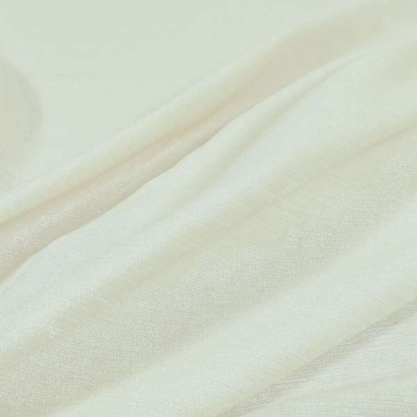 Sorento Luxurious Soft Low Pile Chenille Fabric White Colour Upholstery Fabrics