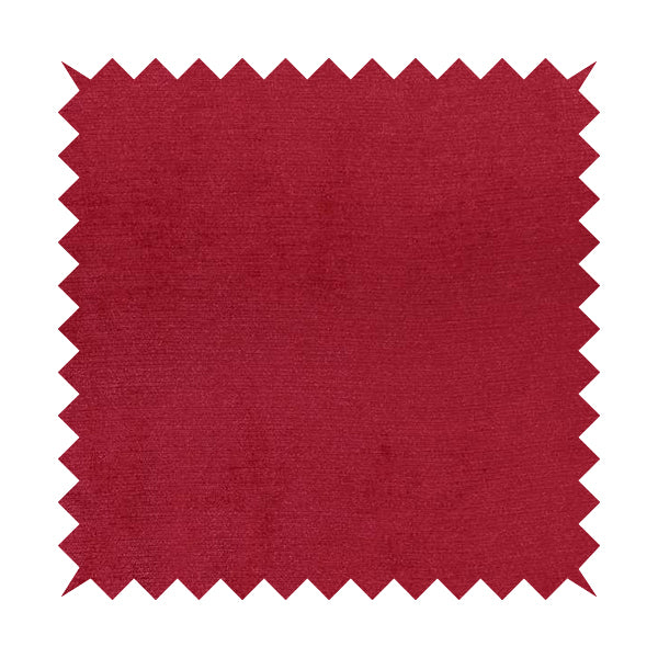 Sorento Luxurious Soft Low Pile Chenille Fabric Red Colour Upholstery Fabrics - Roman Blinds