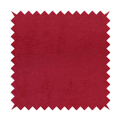 Sorento Luxurious Soft Low Pile Chenille Fabric Red Colour Upholstery Fabrics