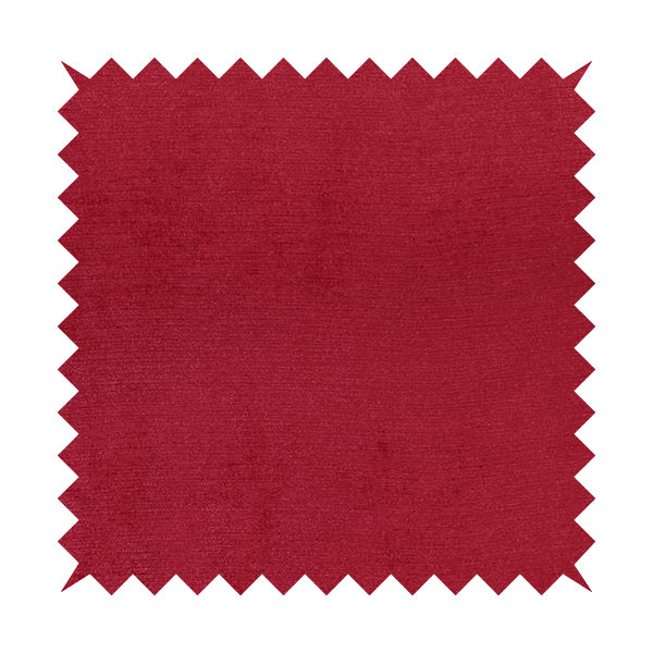 Sorento Luxurious Soft Low Pile Chenille Fabric Red Colour Upholstery Fabrics - Handmade Cushions