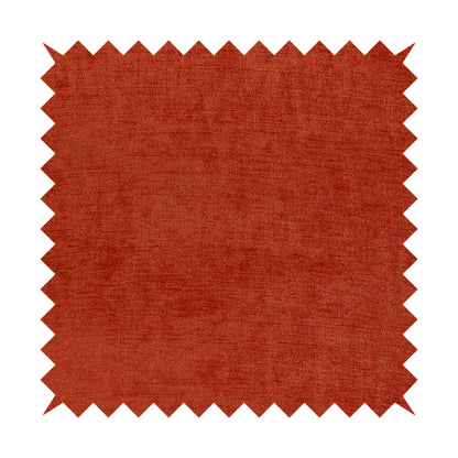 Sorento Luxurious Soft Low Pile Chenille Fabric Orange Colour Upholstery Fabrics - Roman Blinds