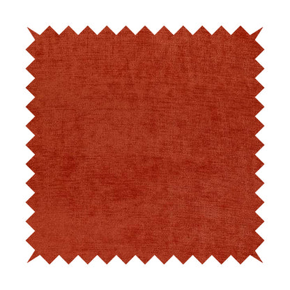 Sorento Luxurious Soft Low Pile Chenille Fabric Orange Colour Upholstery Fabrics - Handmade Cushions