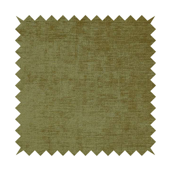 Sorento Luxurious Soft Low Pile Chenille Fabric Green Colour Upholstery Fabrics - Made To Measure Curtains