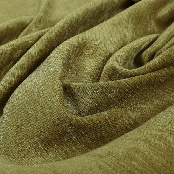 Sorento Luxurious Soft Low Pile Chenille Fabric Green Colour Upholstery Fabrics - Made To Measure Curtains