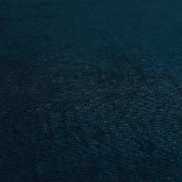 Sorento Luxurious Soft Low Pile Chenille Fabric Navy Blue Colour Upholstery Fabrics - Made To Measure Curtains