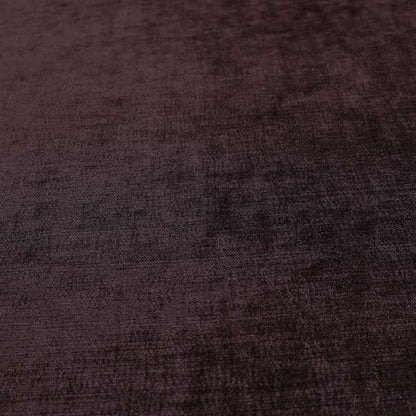 Sorento Luxurious Soft Low Pile Chenille Fabric Purple Colour Upholstery Fabrics - Roman Blinds