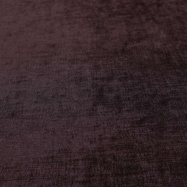 Sorento Luxurious Soft Low Pile Chenille Fabric Purple Colour Upholstery Fabrics - Handmade Cushions