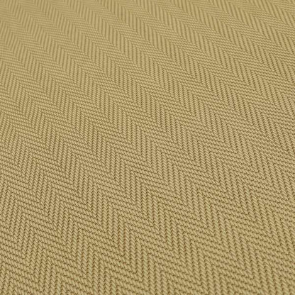 Stealth Herringbone Pattern Semi Plain Faux Leather In Cream Colour Upholstery Fabric