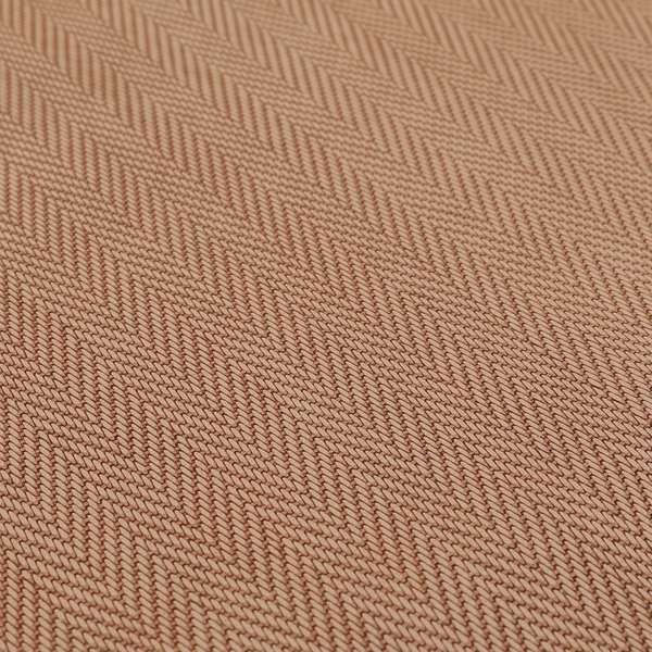 Stealth Herringbone Pattern Semi Plain Faux Leather In Pink Colour Upholstery Fabric