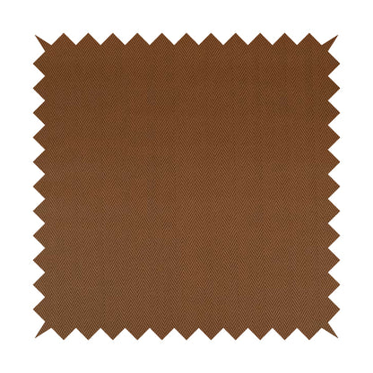 Stealth Herringbone Pattern Semi Plain Faux Leather In Tan Brown Colour Upholstery Fabric