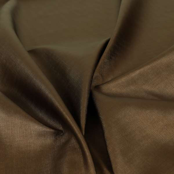 Storm Metallic Effect Faux Leather In Smooth Textured Copper Brown Colour Upholstery Vinyl Fabric