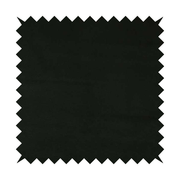 Suez Soft Moleskin Grain Textured Velvet Black Upholstery Fabric - Roman Blinds