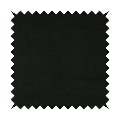 Suez Soft Moleskin Grain Textured Velvet Black Upholstery Fabric - Roman Blinds