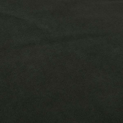 Suez Soft Moleskin Grain Textured Velvet Black Upholstery Fabric - Roman Blinds