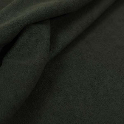 Suez Soft Moleskin Grain Textured Velvet Black Upholstery Fabric - Roman Blinds