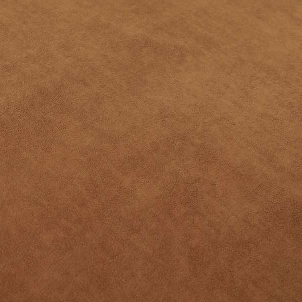 Suez Soft Moleskin Grain Textured Velvet Orange Upholstery Fabric - Roman Blinds