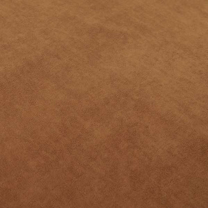 Suez Soft Moleskin Grain Textured Velvet Orange Upholstery Fabric - Made To Measure Curtains