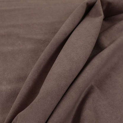 Suez Soft Moleskin Grain Textured Velvet Purple Upholstery Fabric