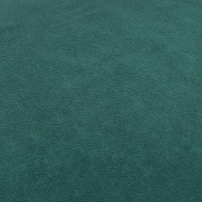 Suez Soft Moleskin Grain Textured Velvet Teal Blue Upholstery Fabric