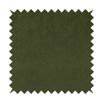 Suez Soft Moleskin Grain Textured Velvet Green Upholstery Fabric - Handmade Cushions