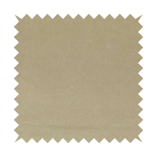 Suez Soft Moleskin Grain Textured Velvet Beige Upholstery Fabric - Roman Blinds