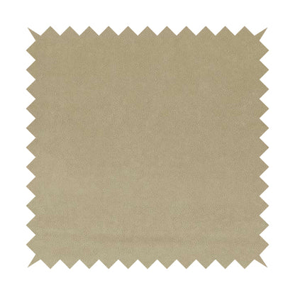 Suez Soft Moleskin Grain Textured Velvet Beige Upholstery Fabric - Roman Blinds