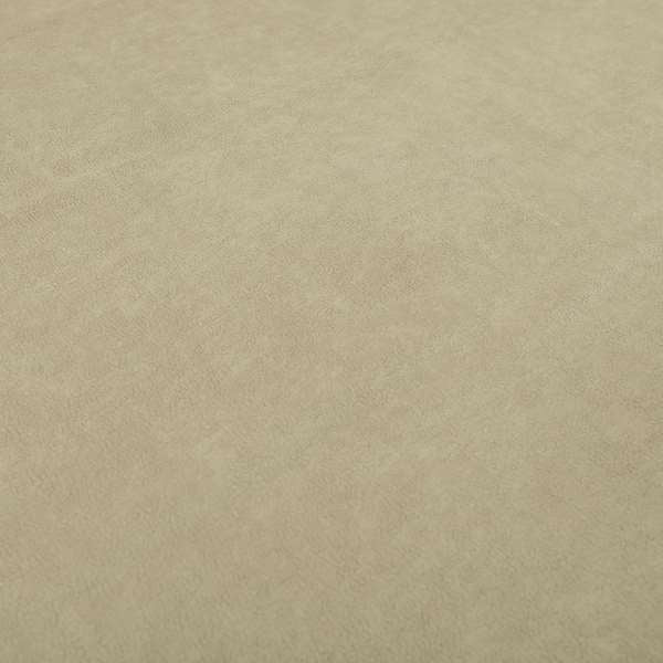 Suez Soft Moleskin Grain Textured Velvet Beige Upholstery Fabric - Roman Blinds