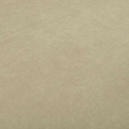 Suez Soft Moleskin Grain Textured Velvet Beige Upholstery Fabric - Roman Blinds