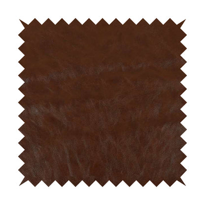 Suffolk Vinyl Upholstery Material Slippery Wet Feel Cinnamon Brown Colour Faux Leather