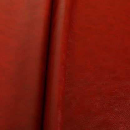 Suffolk Vinyl Upholstery Material Slippery Wet Feel Red Colour Faux Leather