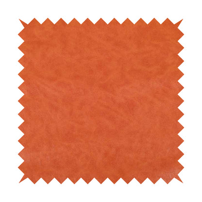 Suffolk Vinyl Upholstery Material Slippery Wet Feel Orange Colour Faux Leather