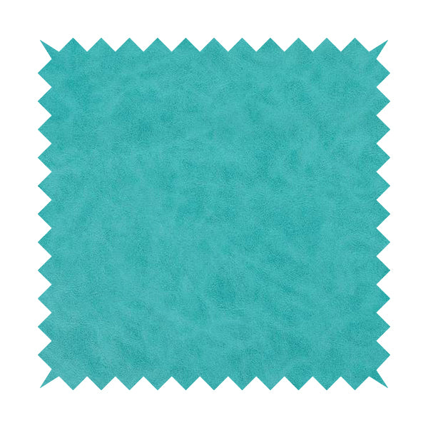 Suffolk Vinyl Upholstery Material Slippery Wet Feel Teal Blue Colour Faux Leather