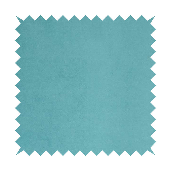 Sussex Flock Moleskin Velvet Upholstery Fabric Teal Blue Colour - Roman Blinds