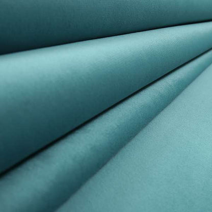 Sussex Flock Moleskin Velvet Upholstery Fabric Teal Blue Colour